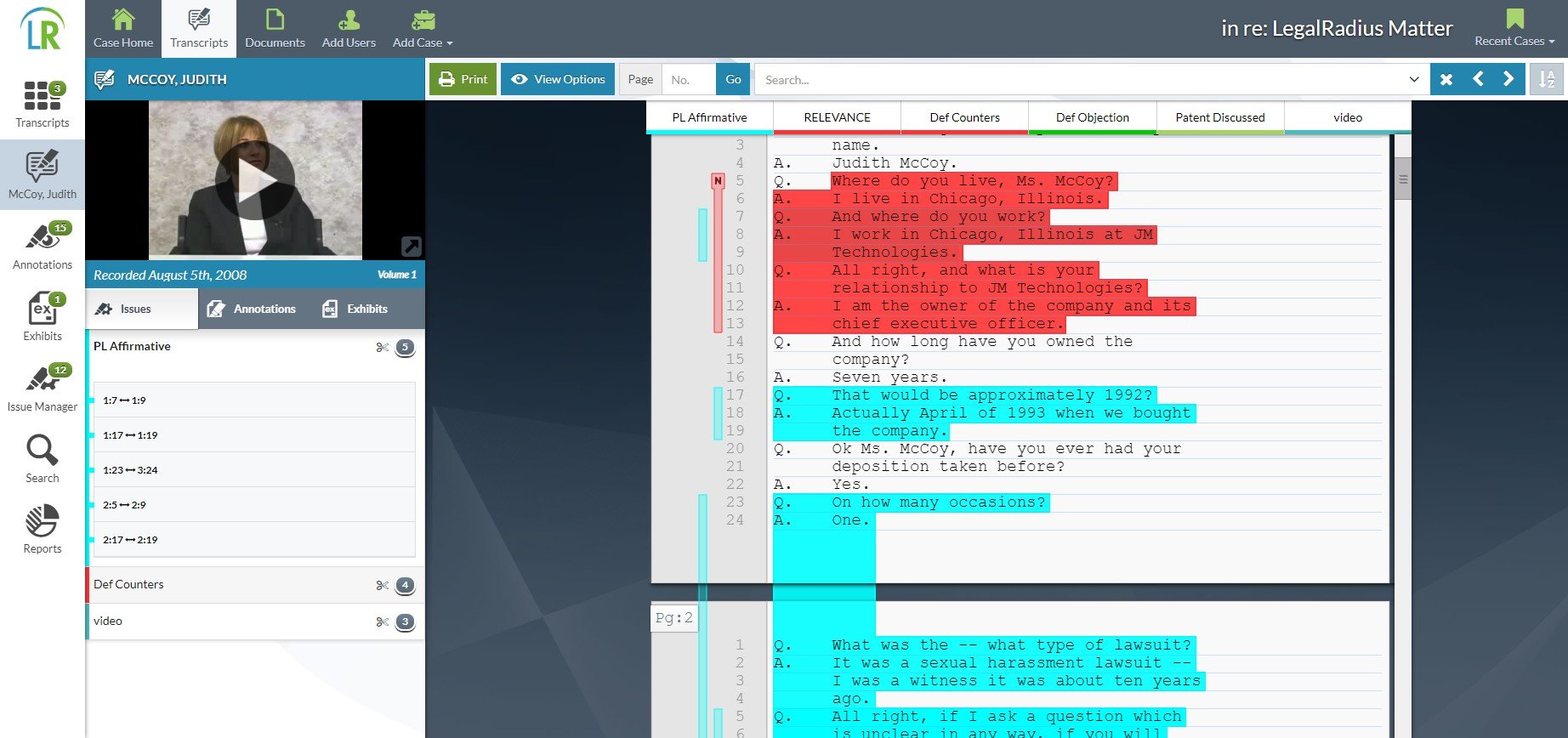 transcript manager - designations