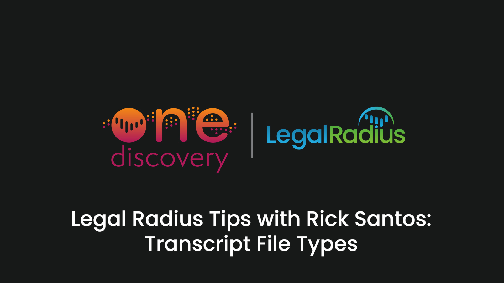 Transcript File Types